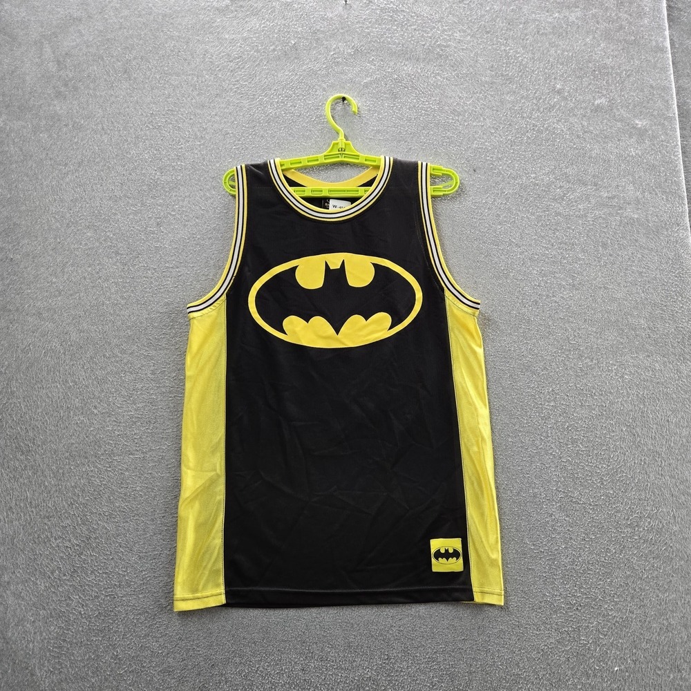 Batman Men Tank Top M Black Graphic Basketball Jersey Sleeveless